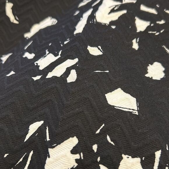 Banana Republic black white textured patterned pants Size 12 EUC - Picture 8 of 8